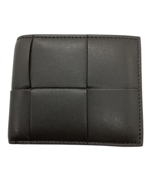 BOTTEGA VENETA（ボッテガベネタ）BOTTEGA VENETA (ボッテガベネタ) イントレチャート 二つ折り財布 グレーの古着・服飾アイテム