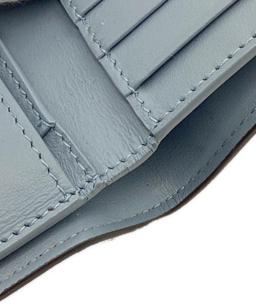 BOTTEGA VENETA（ボッテガベネタ）BOTTEGA VENETA (ボッテガベネタ) イントレチャート 二つ折り財布 グレーの古着・服飾アイテム