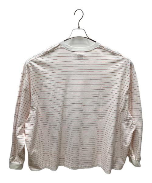 SEESEE（シーシー）SEESEE (シーシー) ボーダーロングスリーブTシャツ オレンジ サイズ:XLの古着・服飾アイテム