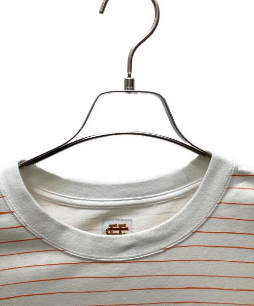 SEESEE（シーシー）SEESEE (シーシー) ボーダーロングスリーブTシャツ オレンジ サイズ:XLの古着・服飾アイテム
