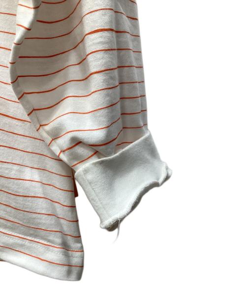 SEESEE（シーシー）SEESEE (シーシー) ボーダーロングスリーブTシャツ オレンジ サイズ:XLの古着・服飾アイテム