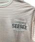 中古・古着 SEESEE (シーシー) ボーダーロングスリーブTシャツ オレンジ サイズ:XL：12000円