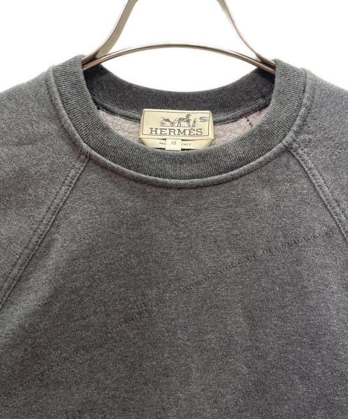 HERMES（エルメス）HERMES (エルメス) ラグランスウェット グレー サイズ:XSの古着・服飾アイテム