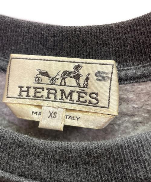 HERMES（エルメス）HERMES (エルメス) ラグランスウェット グレー サイズ:XSの古着・服飾アイテム