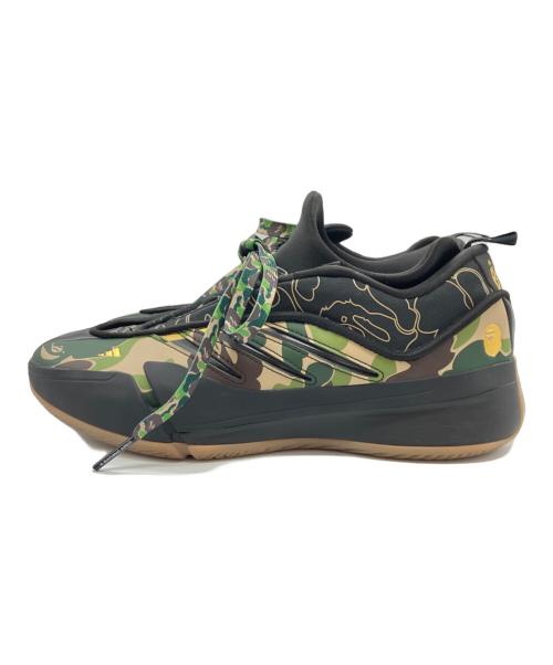 A BATHING APE（アベイシングエイプ）A BATHING APE (アベイシングエイプ) adidas (アディダス) Dame 9 Bape Black Green ブラック サイズ:26.5の古着・服飾アイテム