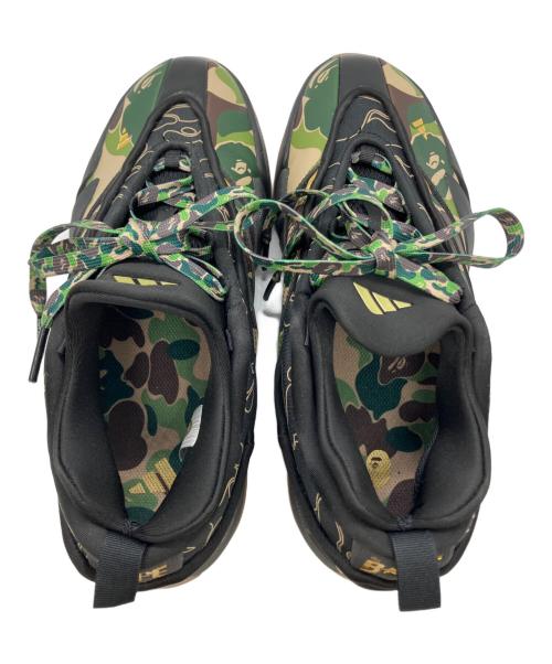 A BATHING APE（アベイシングエイプ）A BATHING APE (アベイシングエイプ) adidas (アディダス) Dame 9 Bape Black Green ブラック サイズ:26.5の古着・服飾アイテム