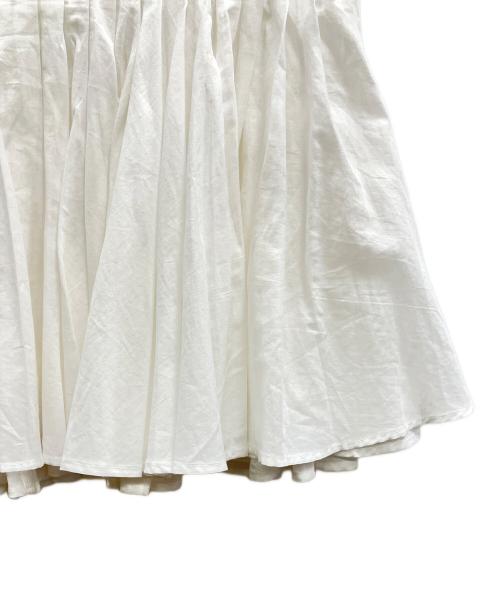 L'AUBE BLANC（ローブ ブラン）L'AUBE BLANC (ローブ ブラン) Cotton Tiered Volume Blouse ホワイト サイズ:Fの古着・服飾アイテム