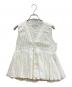 L'AUBE BLANC（ローブ ブラン）の古着「Cotton Tiered Volume Blouse」｜ホワイト