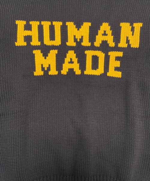 HUMAN MADE（ヒューマンメイド）HUMAN MADE (ヒューマンメイド) LOWGAGE KNIT SWEATER グレー サイズ:Sの古着・服飾アイテム