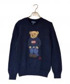 POLO RALPH LAURENポロ・ラルフローレン）の古着「ポロベアニット」｜ネイビー