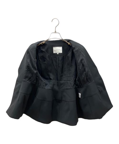 CADUNE（カデュネ）CADUNE (カデュネ) ウェストマークジレノースリーブフレアジレ ブラック サイズ:36の古着・服飾アイテム