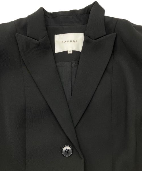 CADUNE（カデュネ）CADUNE (カデュネ) ウェストマークジレノースリーブフレアジレ ブラック サイズ:36の古着・服飾アイテム