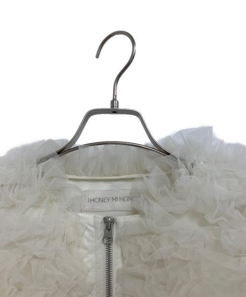 Honey mi Honey（ハニーミーハニー）Honey mi Honey (ハニーミーハニー) tulle tiered blouson アイボリー サイズ:Freeの古着・服飾アイテム