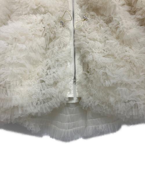 Honey mi Honey（ハニーミーハニー）Honey mi Honey (ハニーミーハニー) tulle tiered blouson アイボリー サイズ:Freeの古着・服飾アイテム