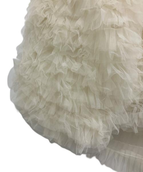 Honey mi Honey（ハニーミーハニー）Honey mi Honey (ハニーミーハニー) tulle tiered blouson アイボリー サイズ:Freeの古着・服飾アイテム