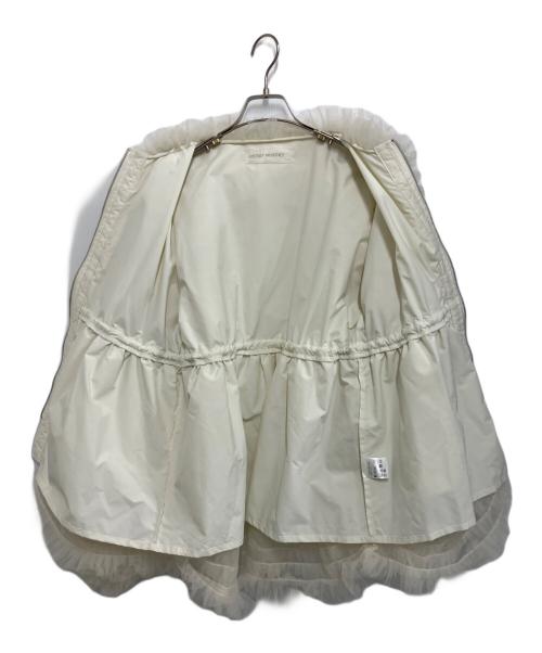 Honey mi Honey（ハニーミーハニー）Honey mi Honey (ハニーミーハニー) tulle tiered blouson アイボリー サイズ:Freeの古着・服飾アイテム