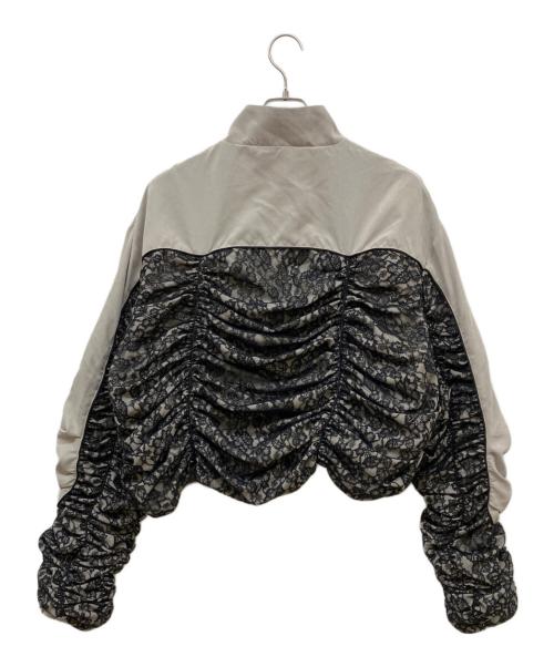 darich（ダーリッチ）darich (ダーリッチ) レースドッキングボリュームギャザーセットアップ グレー サイズ:Ｓの古着・服飾アイテム