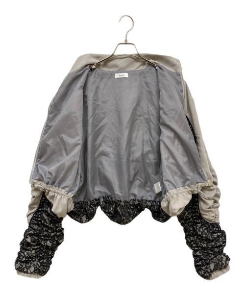 darich（ダーリッチ）darich (ダーリッチ) レースドッキングボリュームギャザーセットアップ グレー サイズ:Ｓの古着・服飾アイテム