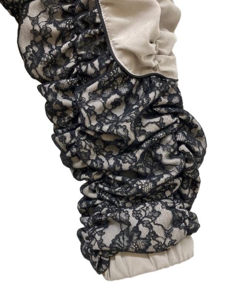 darich（ダーリッチ）darich (ダーリッチ) レースドッキングボリュームギャザーセットアップ グレー サイズ:Ｓの古着・服飾アイテム