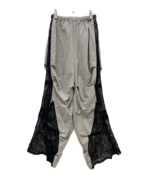 darich（ダーリッチ）darich (ダーリッチ) レースドッキングボリュームギャザーセットアップ グレー サイズ:Ｓの古着・服飾アイテム