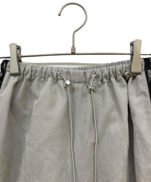 darich（ダーリッチ）darich (ダーリッチ) レースドッキングボリュームギャザーセットアップ グレー サイズ:Ｓの古着・服飾アイテム