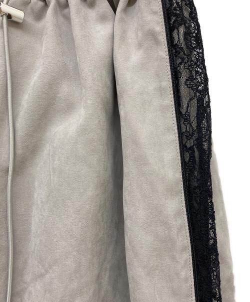 darich（ダーリッチ）darich (ダーリッチ) レースドッキングボリュームギャザーセットアップ グレー サイズ:Ｓの古着・服飾アイテム