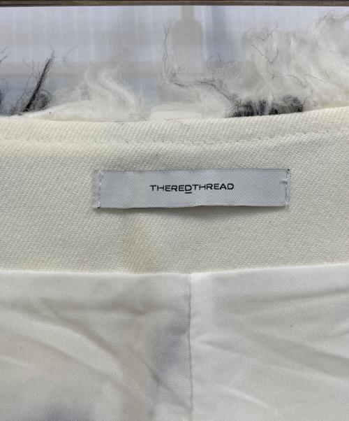 THEREDTHREAD（ザレッドスレッド）THEREDTHREAD (ザレッドスレッド) S ring biker shorts cow whxbk M ホワイト×ブラック サイズ:Sの古着・服飾アイテム