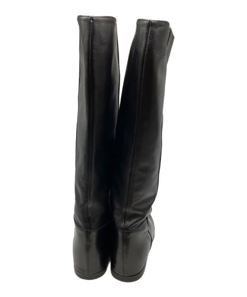 CORSO ROMA 9（コルソローマノーヴェ）CORSO ROMA 9 (コルソローマノーヴェ) GRACE CONTINENTAL (グレースコンチネンタル) レザーロングブーツ ブラック サイズ:38の古着・服飾アイテム