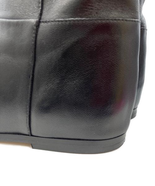 CORSO ROMA 9（コルソローマノーヴェ）CORSO ROMA 9 (コルソローマノーヴェ) GRACE CONTINENTAL (グレースコンチネンタル) レザーロングブーツ ブラック サイズ:38の古着・服飾アイテム