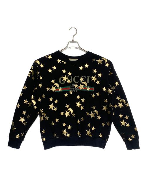 GUCCI（グッチ）GUCCI (グッチ) シェリーラインスタームーンスウェット ブラック サイズ:Sの古着・服飾アイテム