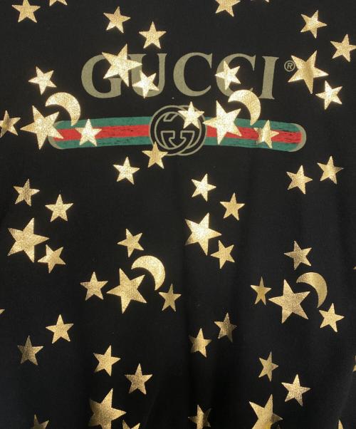 GUCCI（グッチ）GUCCI (グッチ) シェリーラインスタームーンスウェット ブラック サイズ:Sの古着・服飾アイテム