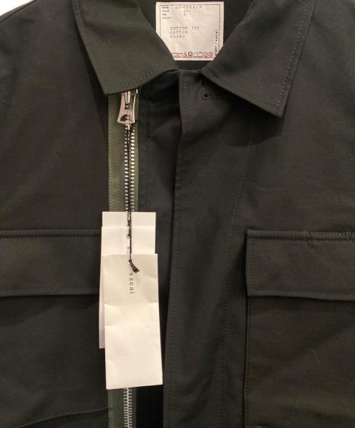 sacai（サカイ）sacai (サカイ) WTAPS (ダブルタップス) COTTON BACK SATIN COAT ブラック サイズ:2の古着・服飾アイテム
