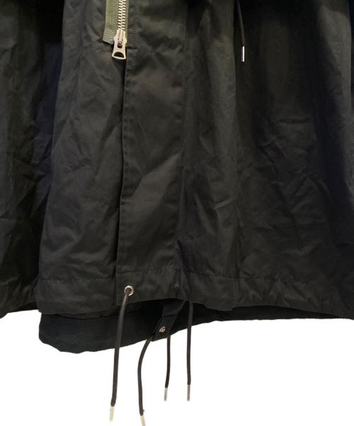 sacai（サカイ）sacai (サカイ) WTAPS (ダブルタップス) COTTON BACK SATIN COAT ブラック サイズ:2の古着・服飾アイテム