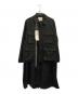 sacai（サカイ）の古着「COTTON BACK SATIN COAT」｜ブラック