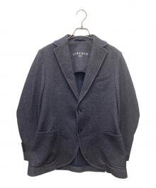 CIRCOLO 1901（チルコロ1901）の古着「ジャージーテーラードジャケット」｜ネイビー