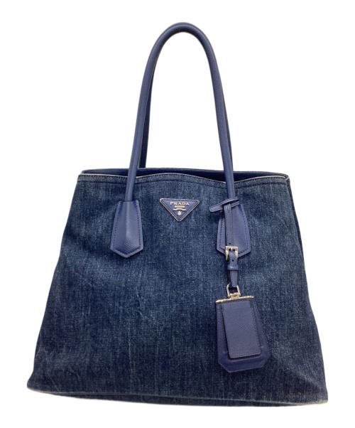 PRADA（プラダ）PRADA (プラダ) トートバッグ ネイビーの古着・服飾アイテム