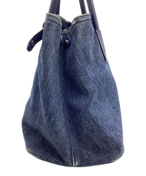 PRADA（プラダ）PRADA (プラダ) トートバッグ ネイビーの古着・服飾アイテム