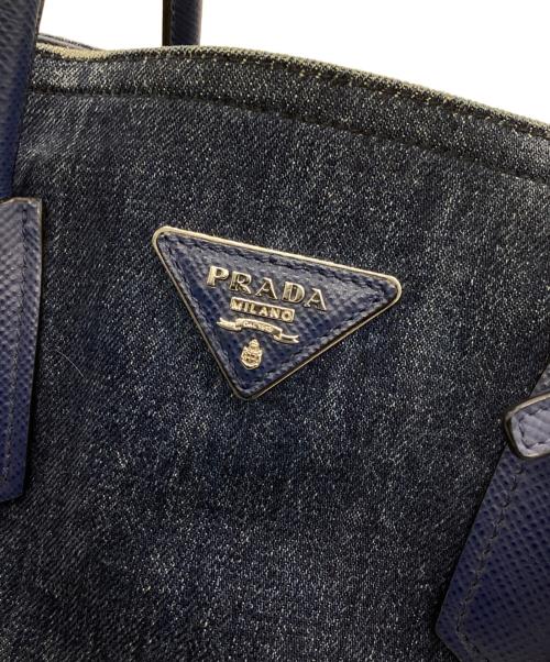 PRADA（プラダ）PRADA (プラダ) トートバッグ ネイビーの古着・服飾アイテム