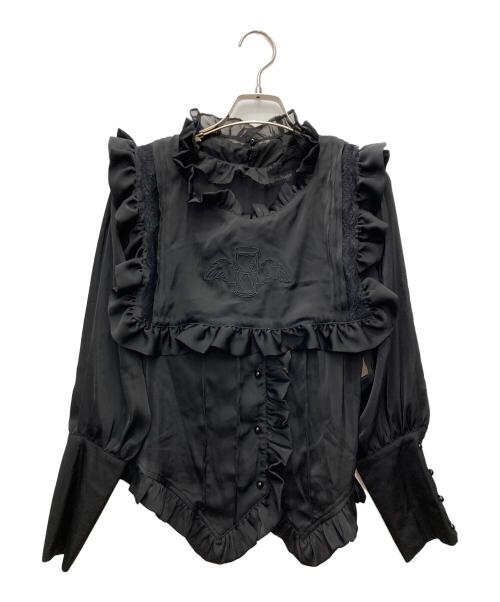 dim moire（ディムモアール）Dim Moire (ディムモアール) 夢幻ブラウス ブラック サイズ:Freeの古着・服飾アイテム