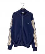 AUTRYオートリー）の古着「Navy blue knit cardigan/ニットジャケット」｜ネイビー