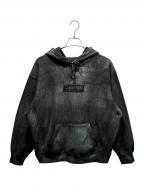 SUPREME×MM6 Maison Margielaシュプリーム×エムエムシックスメゾンマルジェラ）の古着「Foil Box Logo Hooded Sweatshirt」｜ブラック