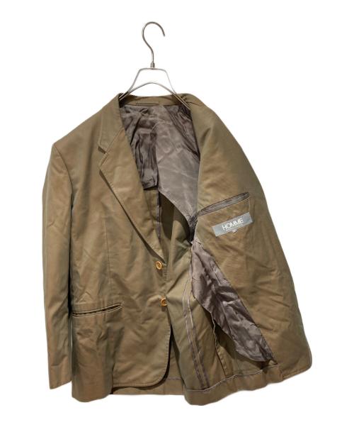 COMME des GARCONS HOMME（コムデギャルソン オム）COMME des GARCONS HOMME (コムデギャルソン オム) 80ｓ玉虫テーラードジャケット ベージュ サイズ:Sの古着・服飾アイテム