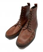 PARABOOTパラブーツ）の古着「LACE UP LEATHER BOOT」｜ブラウン