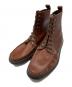 PARABOOT（パラブーツ）の古着「LACE UP LEATHER BOOT」｜ブラウン