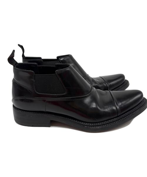 PRADA（プラダ）PRADA (プラダ) ストレートチップサイドゴアシューズ ブラック サイズ:5の古着・服飾アイテム