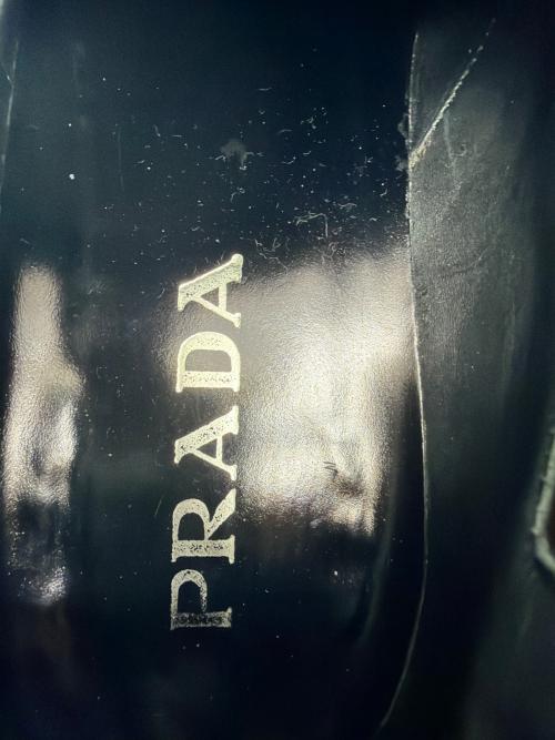 PRADA（プラダ）PRADA (プラダ) ストレートチップサイドゴアシューズ ブラック サイズ:5の古着・服飾アイテム