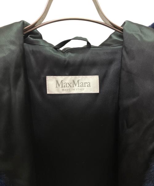MaxMara（マックスマーラ）MaxMara (マックスマーラ) フーデットファーベスト ネイビー サイズ:Lの古着・服飾アイテム