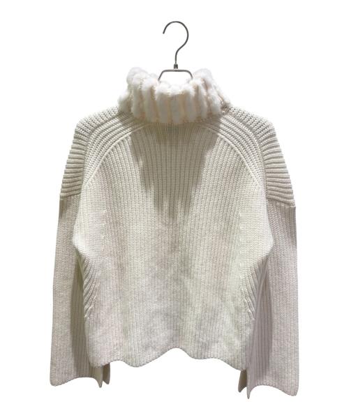 FENDI（フェンディ）FENDI (フェンディ) カシミヤタートルネックニット ホワイト サイズ:38の古着・服飾アイテム