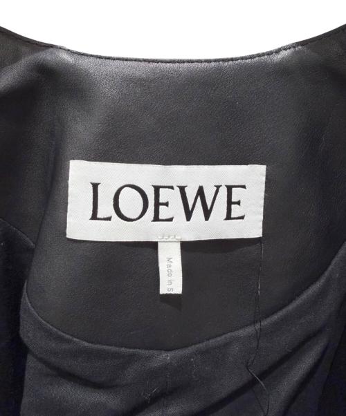 LOEWE（ロエベ）LOEWE (ロエベ) ノーカラージャケット ブラック サイズ:36の古着・服飾アイテム