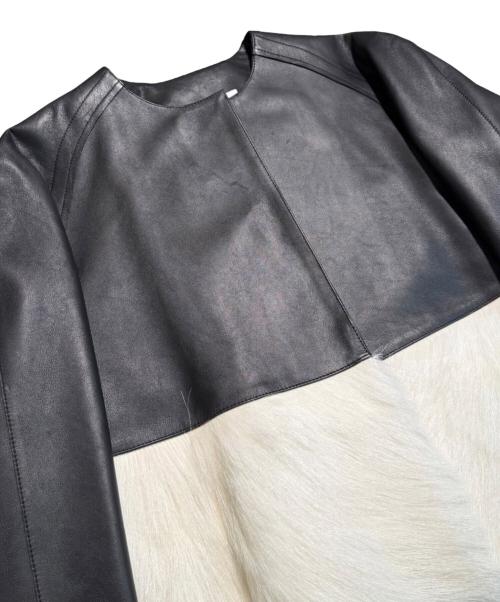 LOEWE（ロエベ）LOEWE (ロエベ) ノーカラージャケット ブラック サイズ:36の古着・服飾アイテム